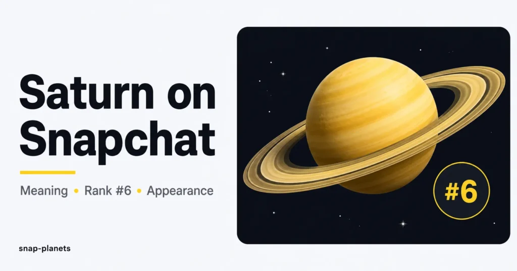 Saturn on Snapchat