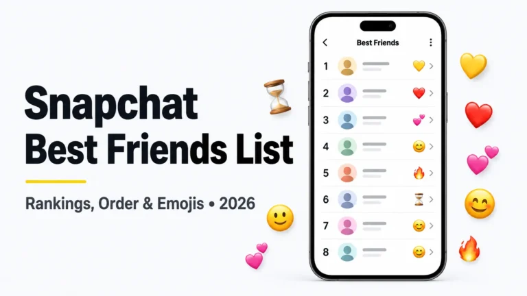 Snapchat Best Friends List