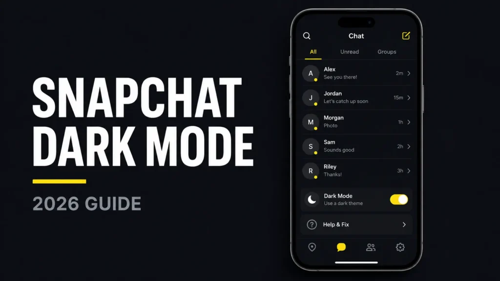 Snapchat Dark Mode