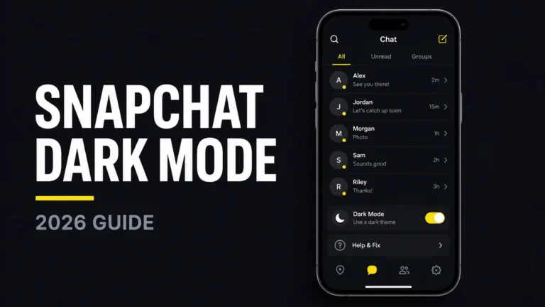 Snapchat Dark Mode