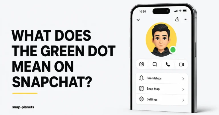 What Does the Green Dot Mean on Snapchat
