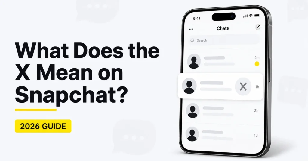 What Does the X Mean on Snapchat